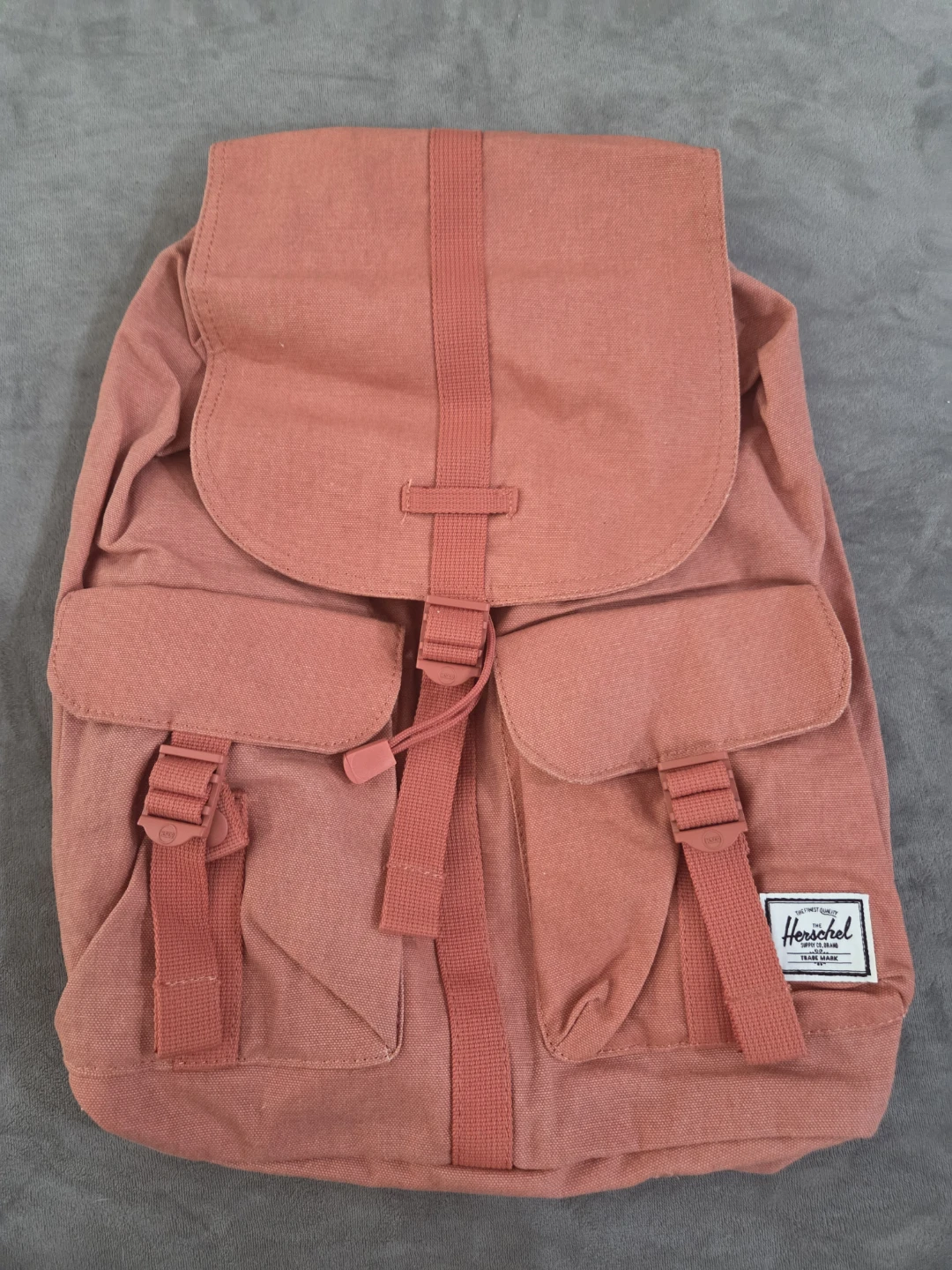Herschel Dawson Unisex One Size Apricot Brandy Canvas Casual