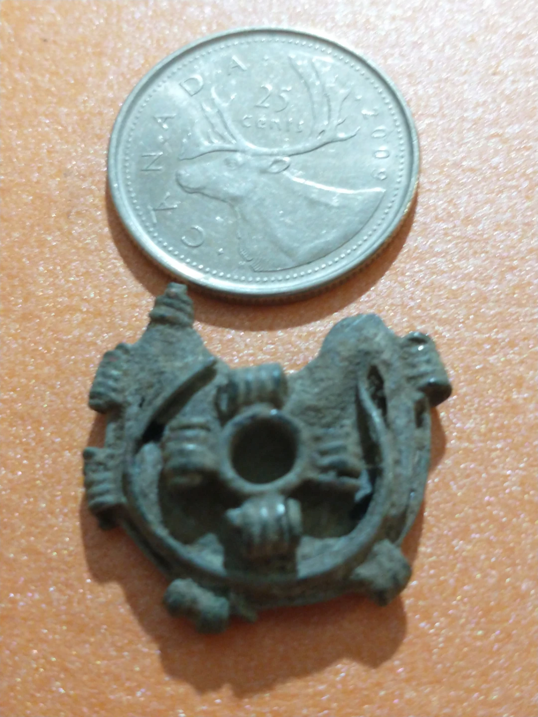 Ancient Roman Bronze Brooch or Medallion - photo 3