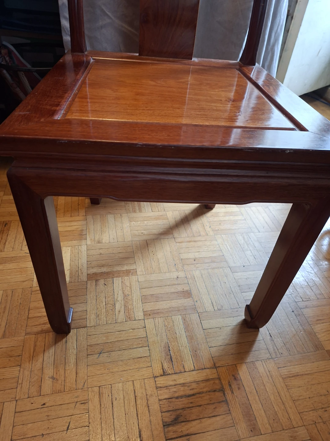 Wooden Accent Chair with Carving - photo 4