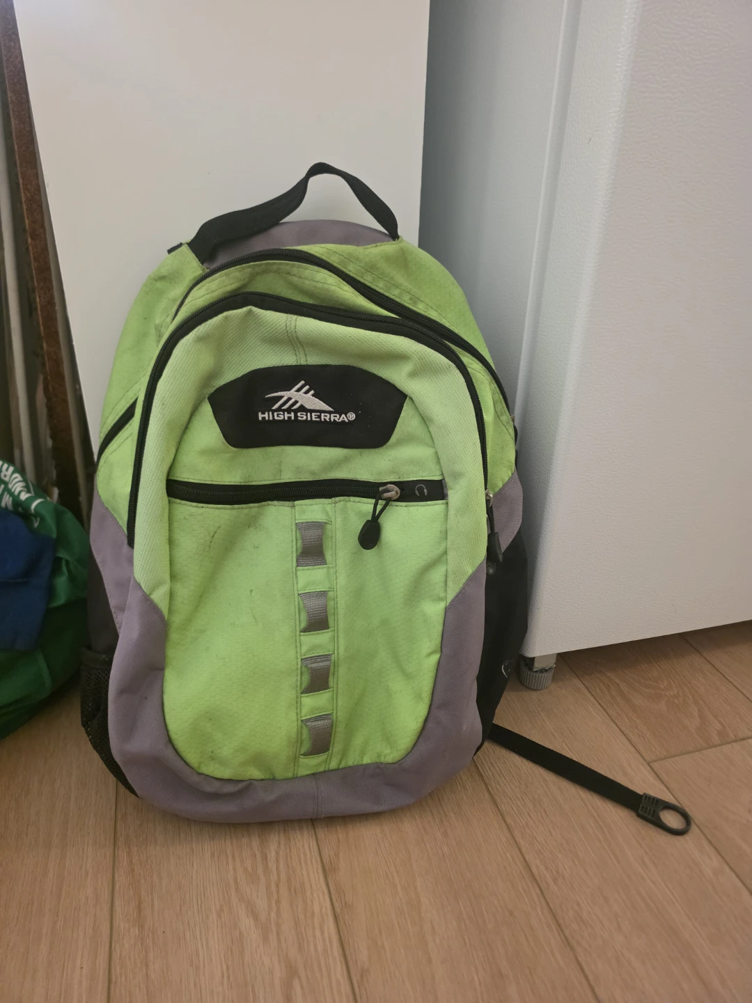 High Sierra Backpack - Lime Green & Grey