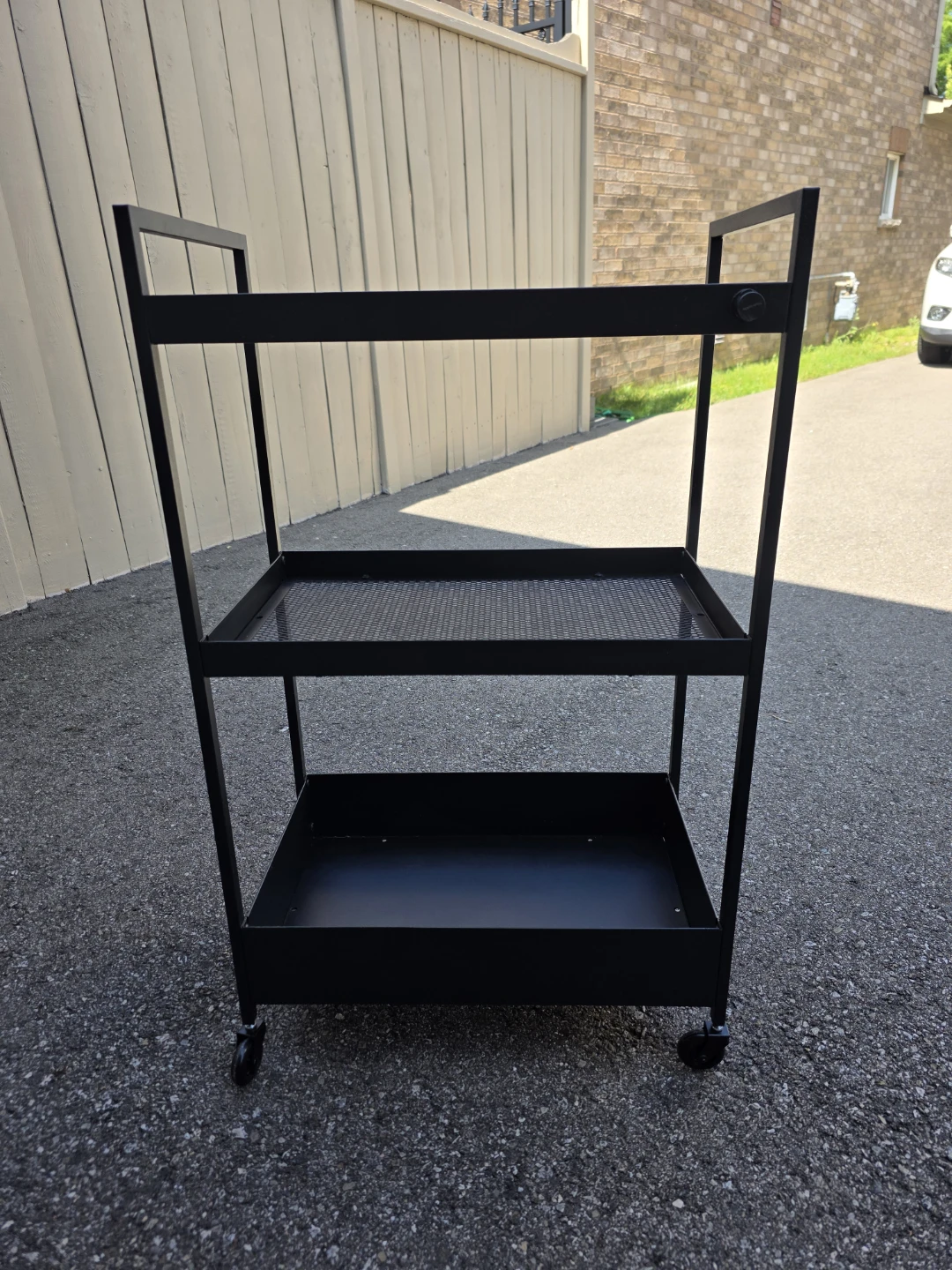 Black 3-Tier Utility Cart - photo 2