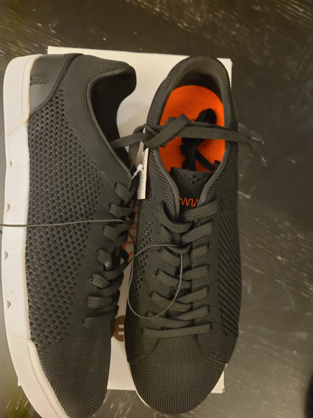 SWIMS Breeze Tennis Knit Black Shoes Size 11 - photo 2