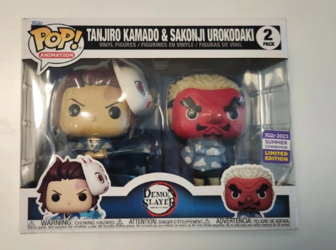 Funko Pop!  Tanjiro Kamado & Sakonji Urokodaki 2 Pack