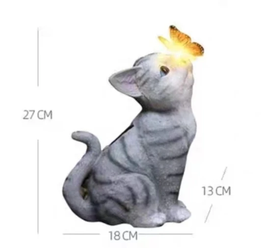 Solar Cat Outdoor Statues - photo 5