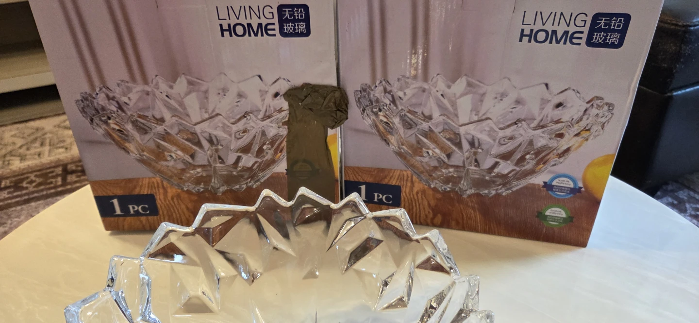 Living Home Crystal Glass Bowl each for $15 - photo 4