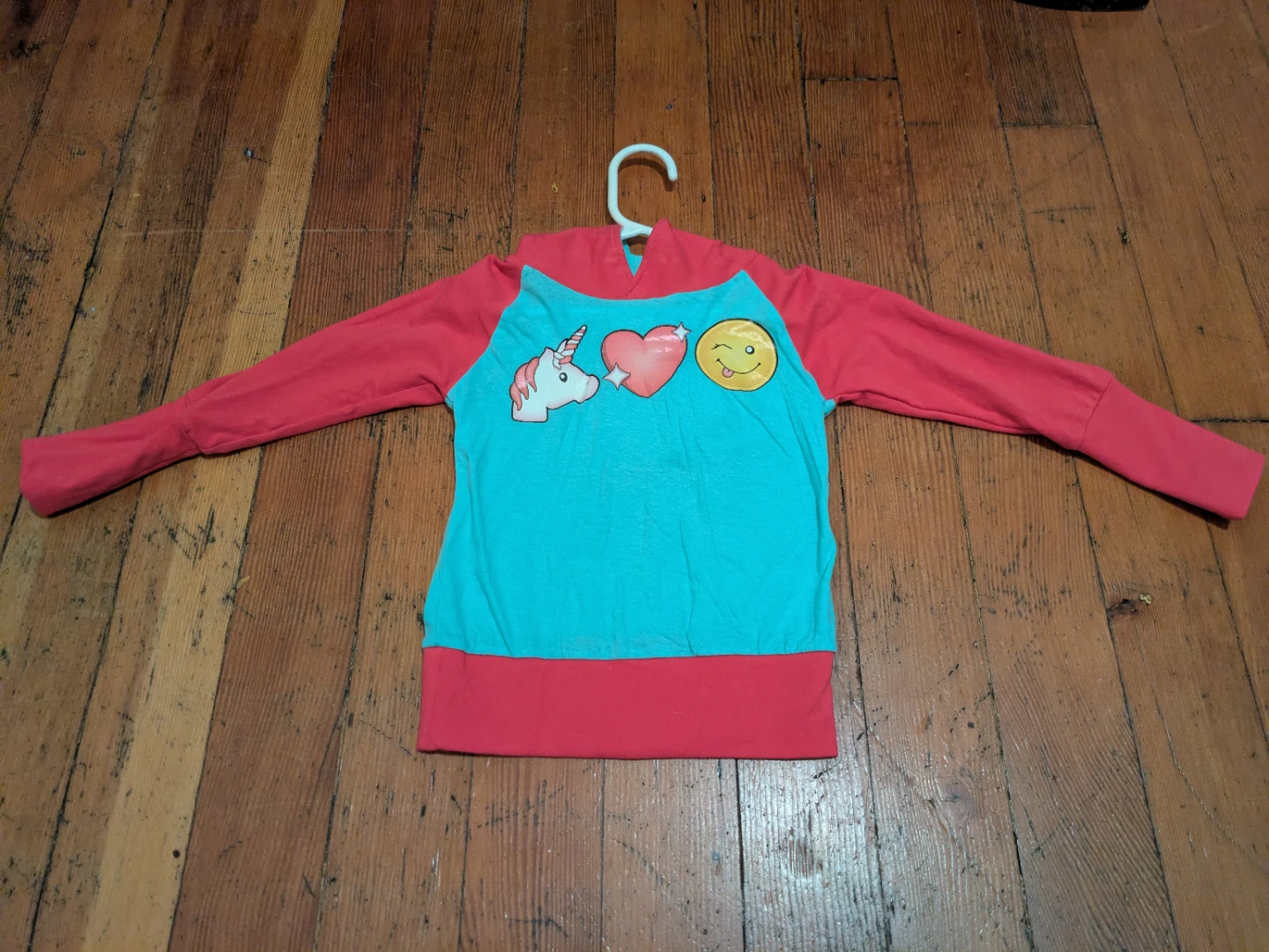 Grow With Me Unicorn, Heart, and Winky Face Hoodie