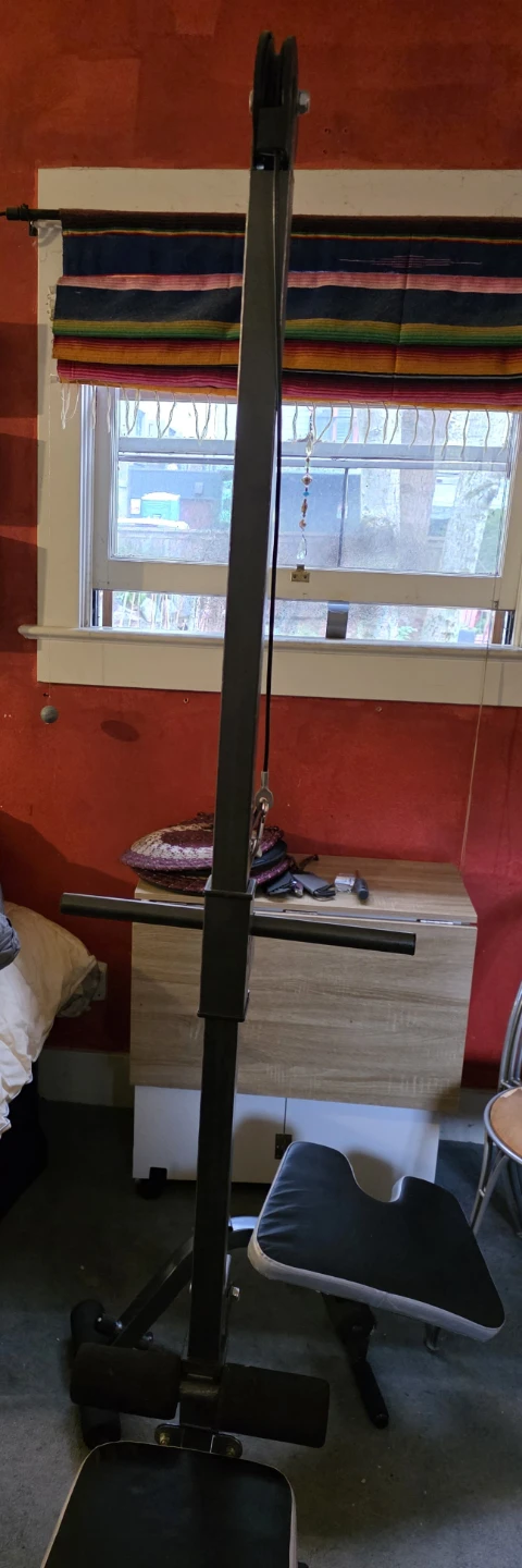 Weight Rack + Bench, Barbell and Weights - photo 2