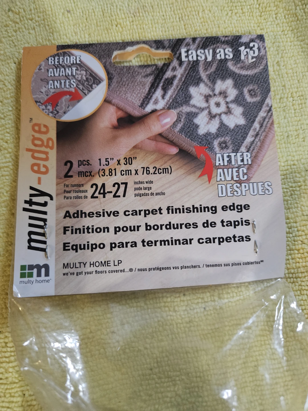 Multy Edge Adhesive Carpet Finishing Edge - Charcoal - photo 4