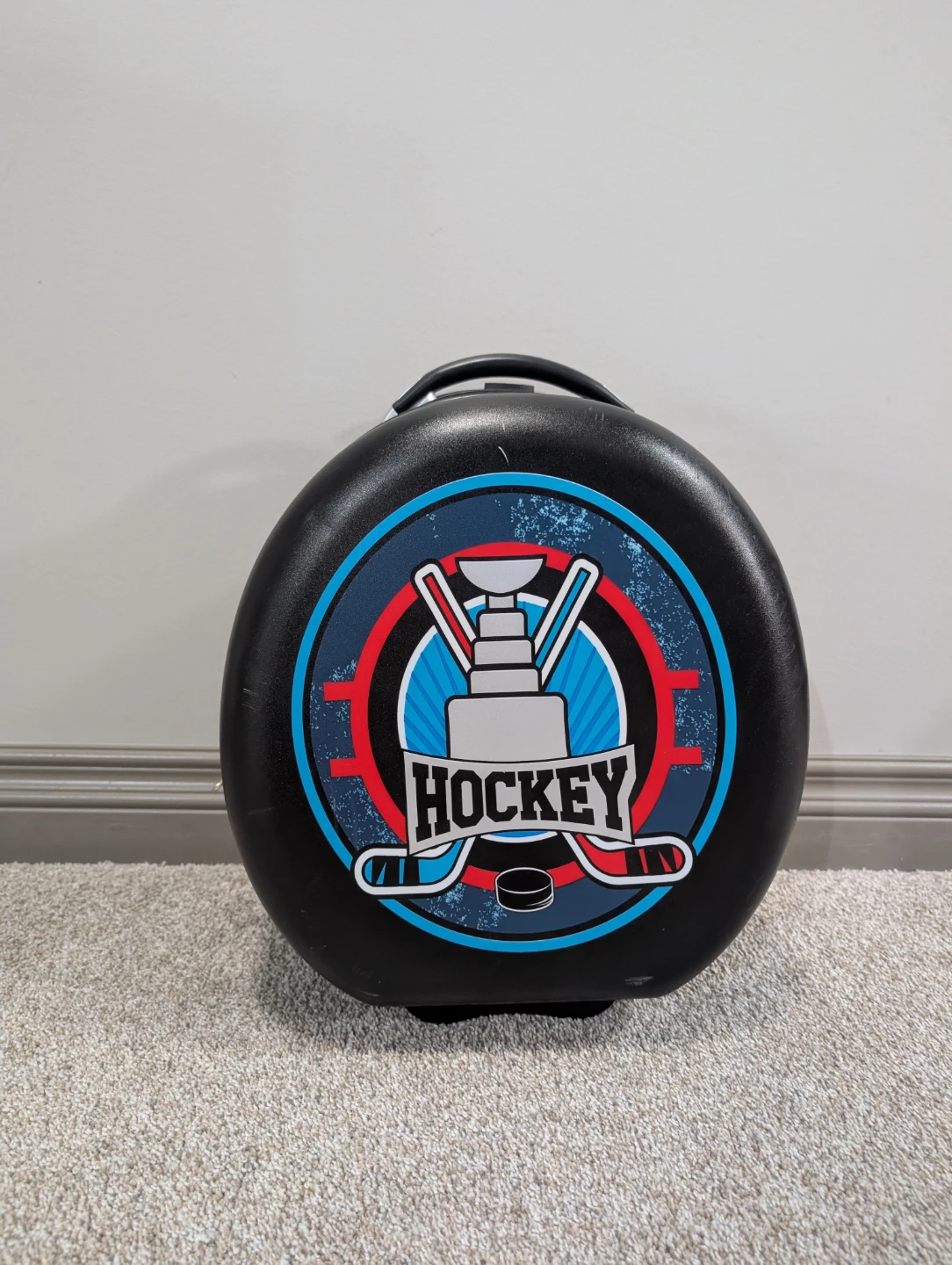 Black Hockey Themed Rolling Suitcase - photo 2