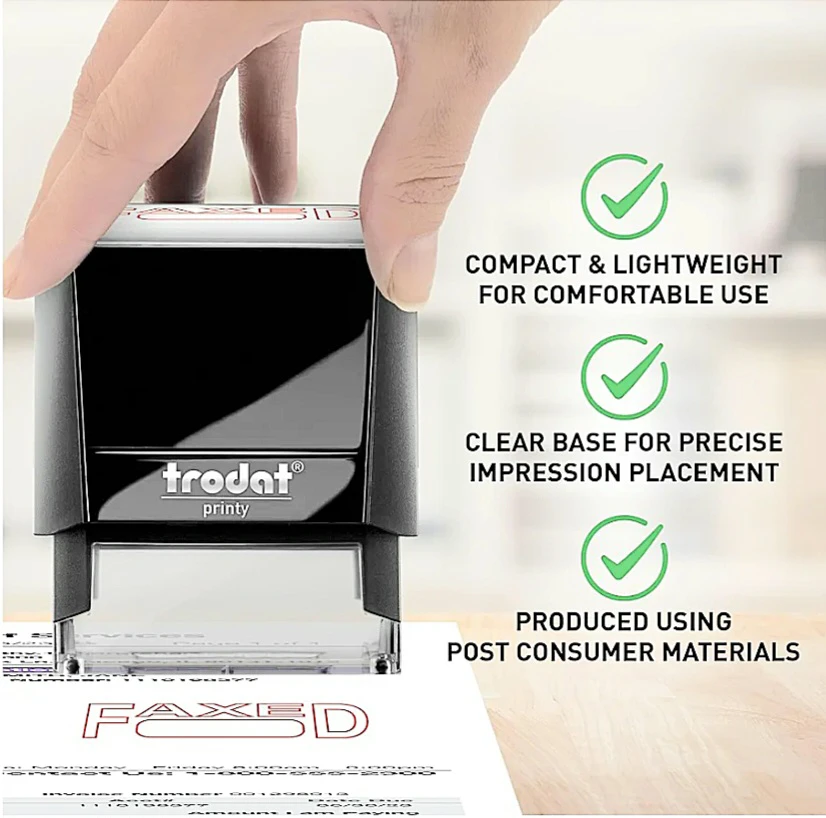 ❣️Trodat Printy 4911 Self-Inking Stamp "FAXED"❣️ - photo 3