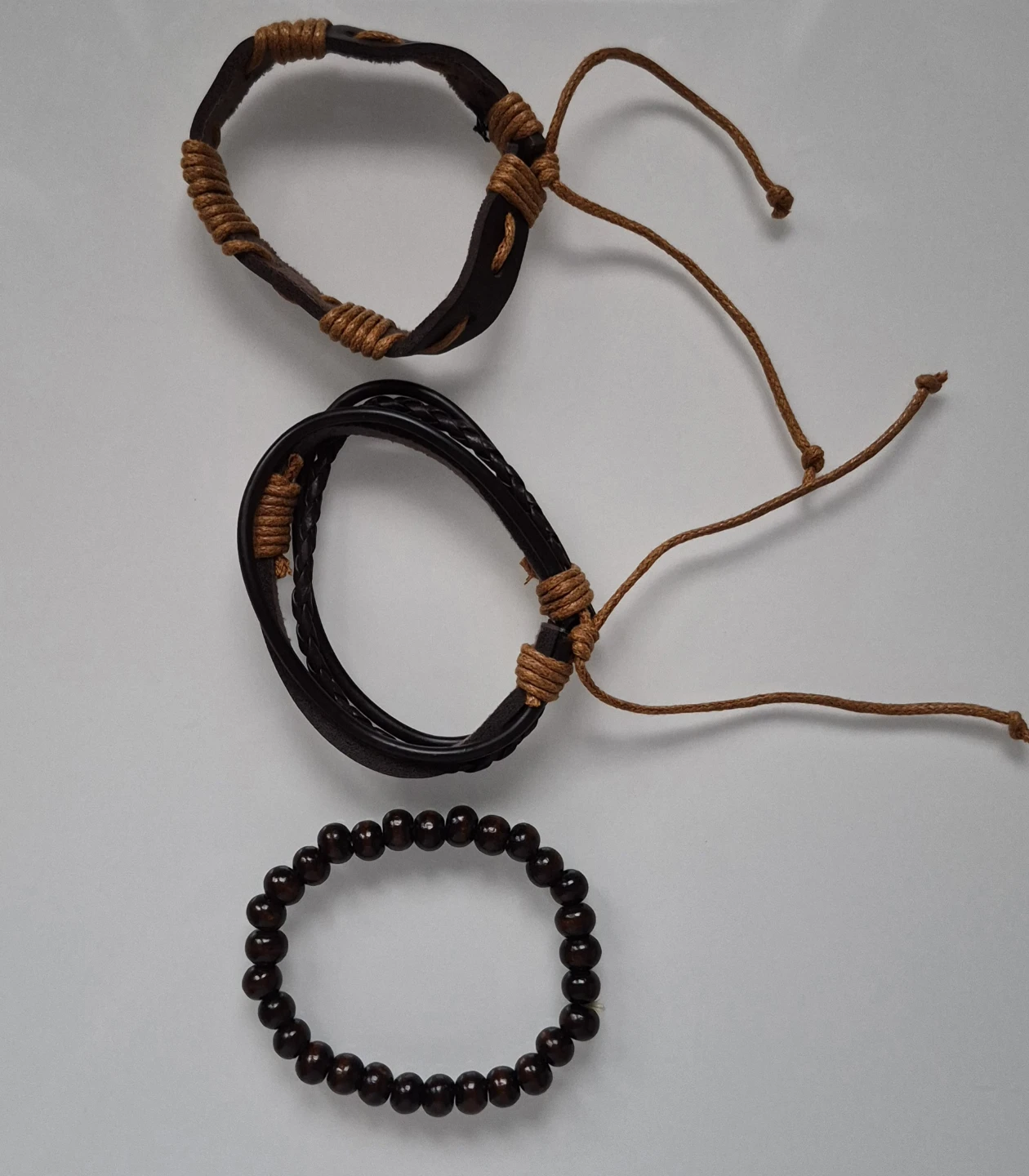 Classic Brown Men’s Watch + 3 Bracelets — $10 - photo 4