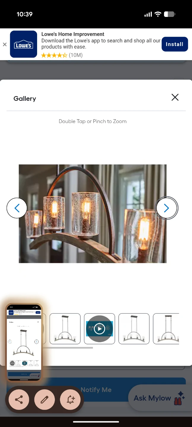 Quoizel Arley 4-Light Black Seeded Glass Metal Chandelier - photo 4