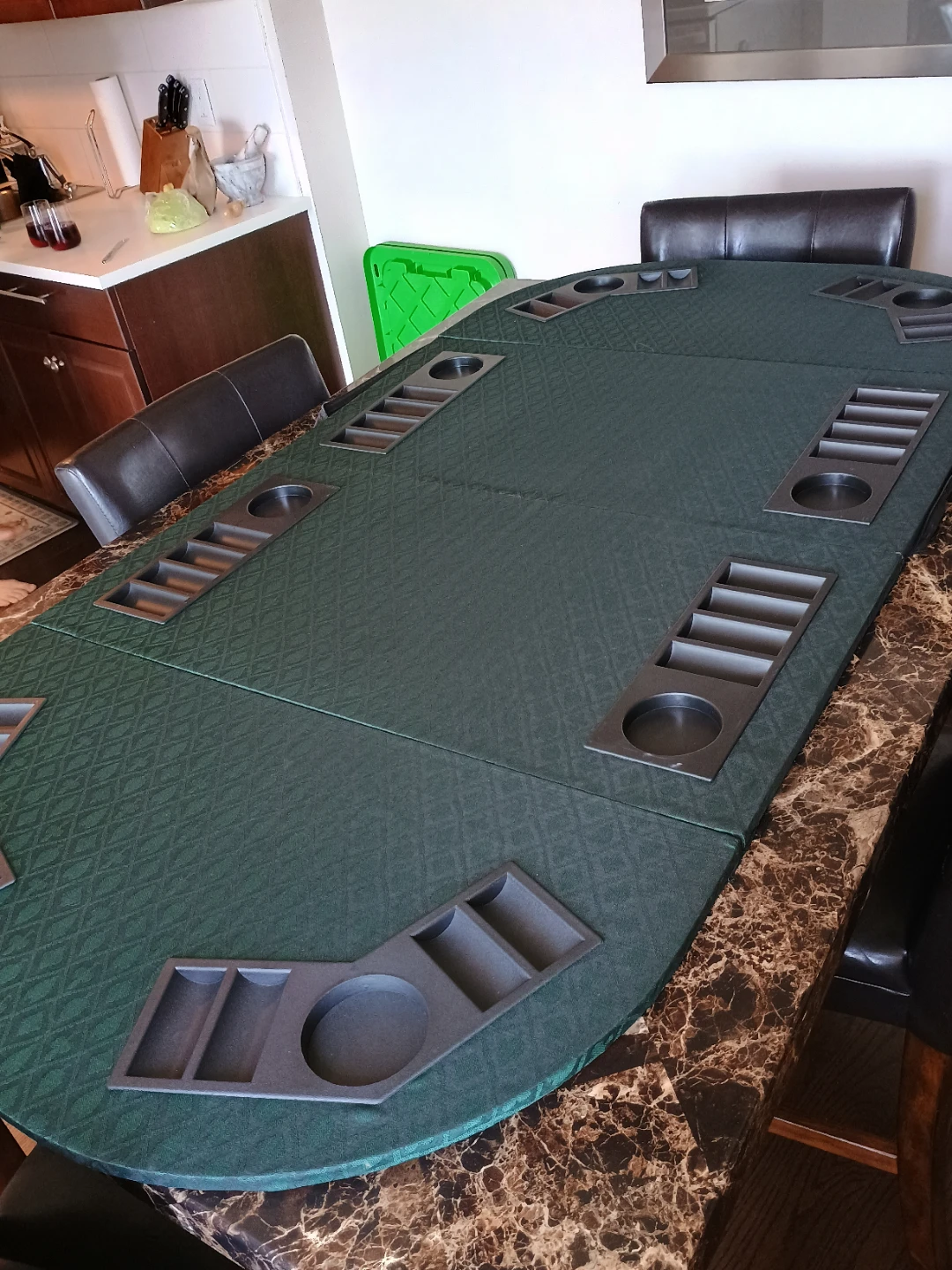 Foldable Poker Table Top with 8 Player Stations - photo 2