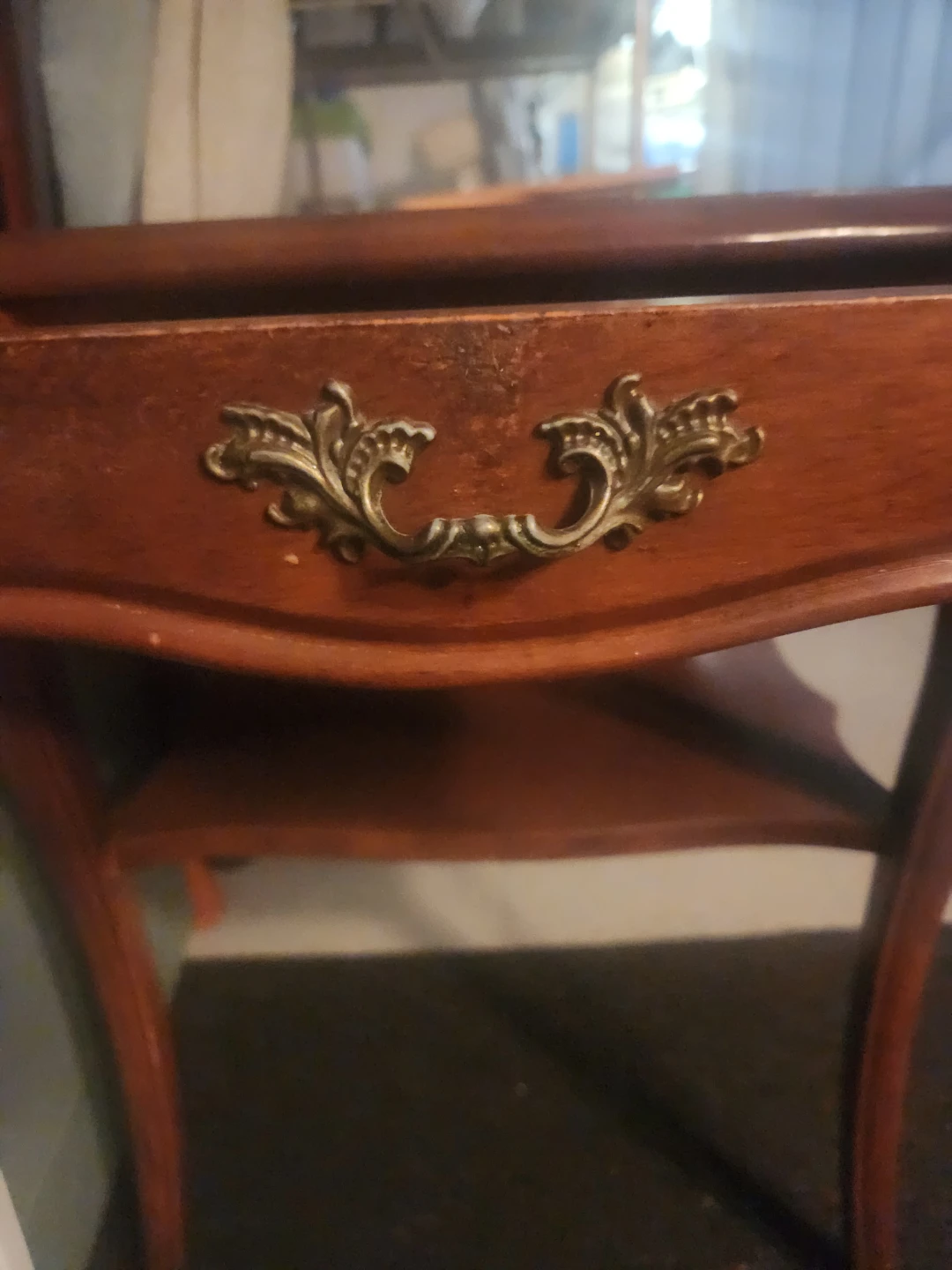 Vintage French Provincial End/Side Table w/Drawer - photo 2