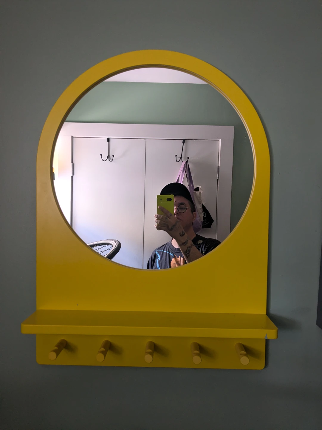 IKEA SALTRÖD Mirror with Hooks