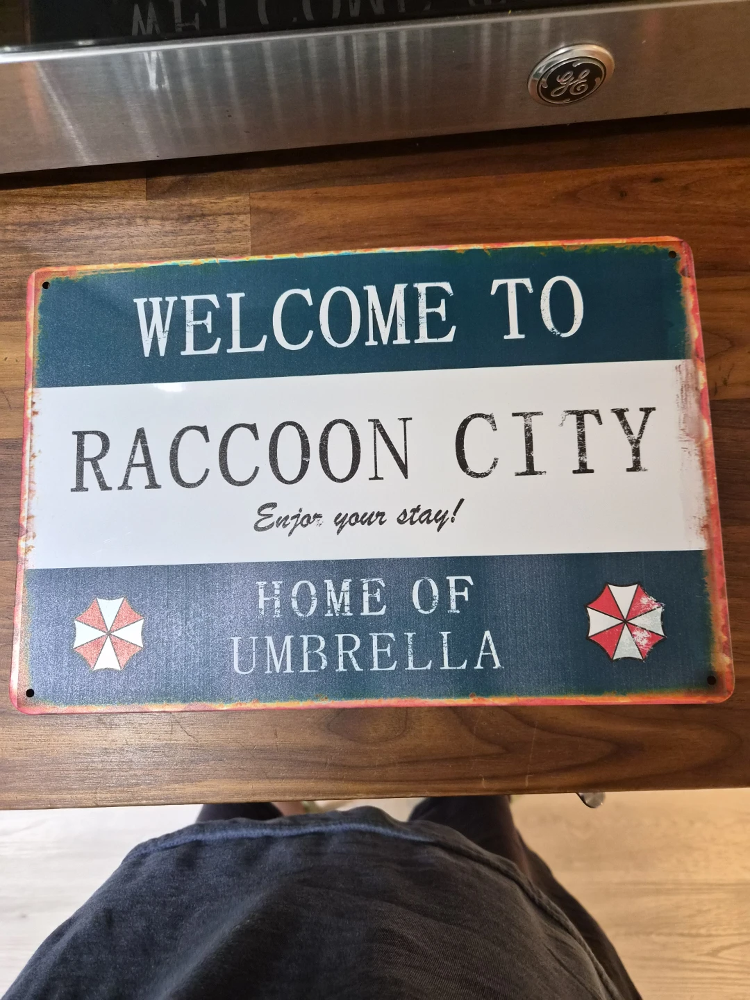Welcome to Raccoon City Umbrella Metal Sign