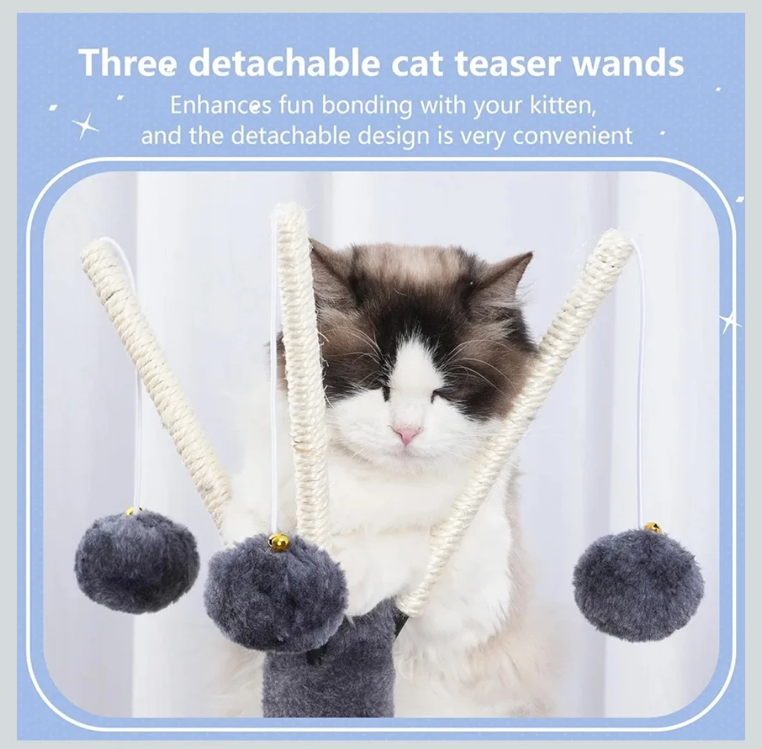 Smoky Grey Cat Tree with multiple platforms - photo 5