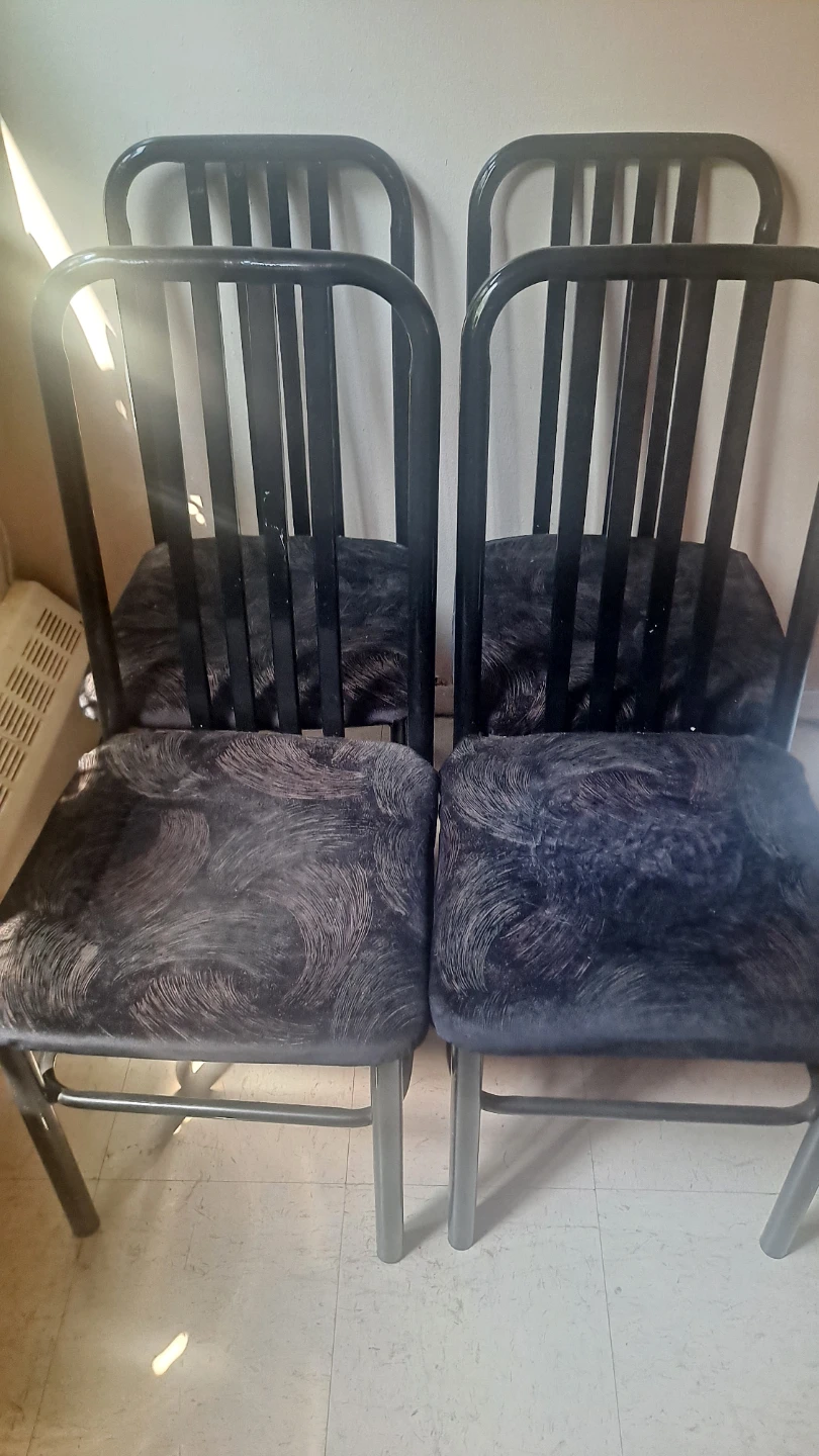 Set of 4 Black Dining Chairs - photo 2