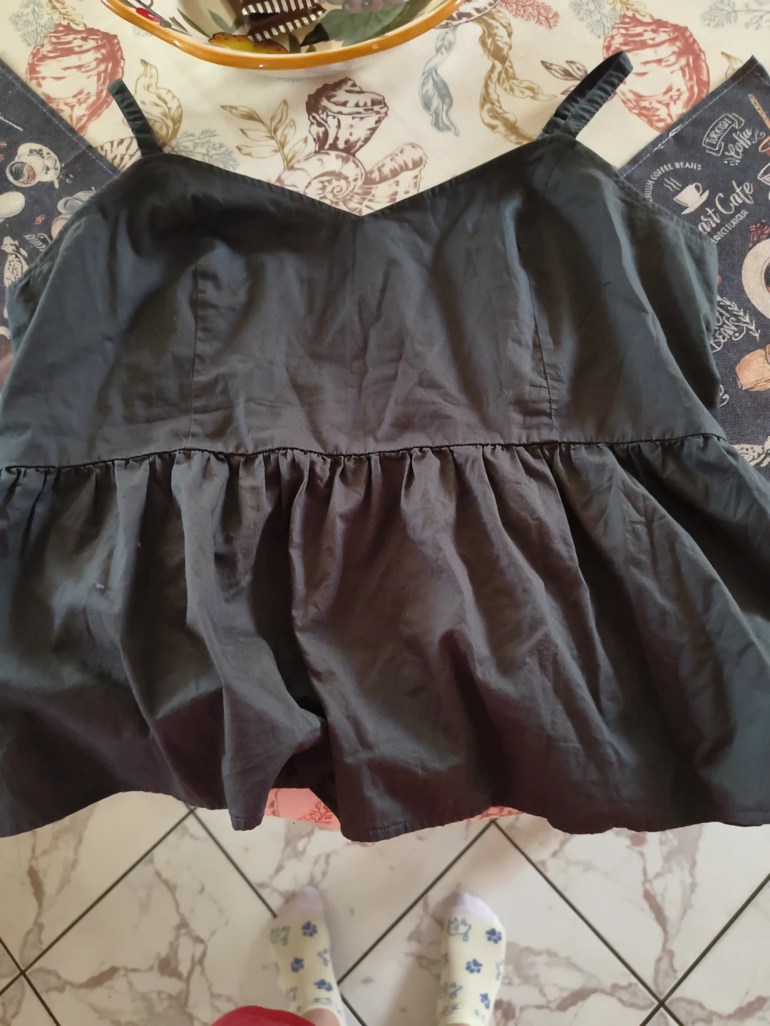 Black Peplum Camisole Top - photo 2