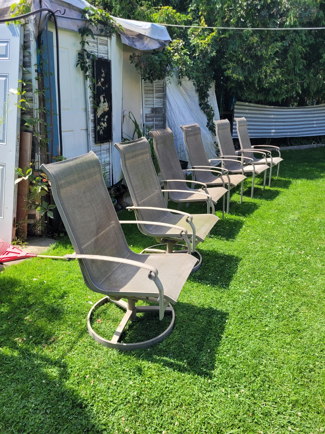 Set of 6 Outdoor Patio Chairs - photo 3