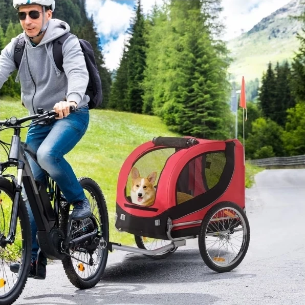 Red Dog Trailer for Cycling