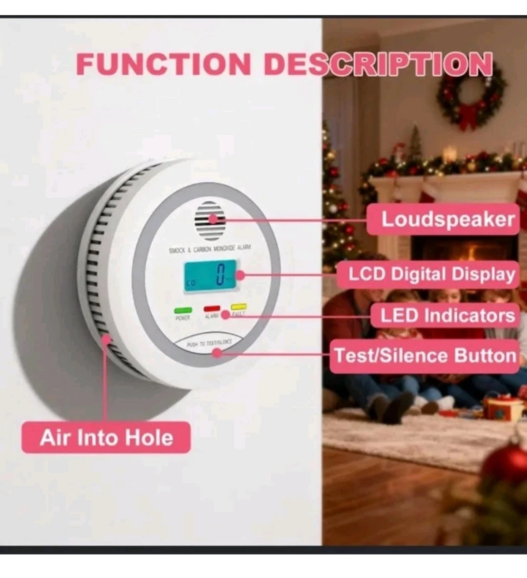 3 Pack Lot Photoelectric Smoke & Carbon Monoxide Detectors Alarm - photo 4