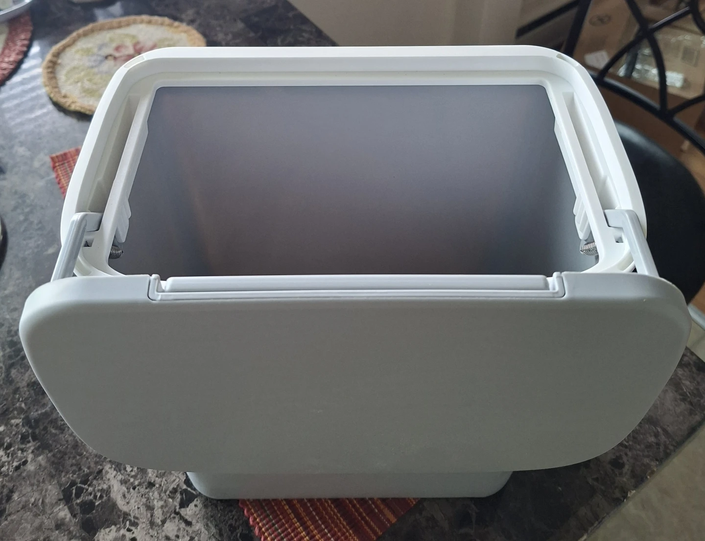 Grey Plastic Trash Can - photo 4