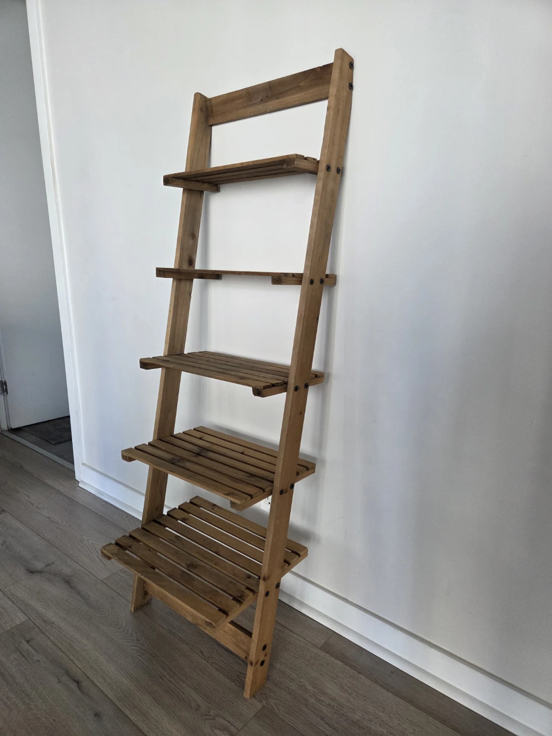 Wooden Ladder Shelf