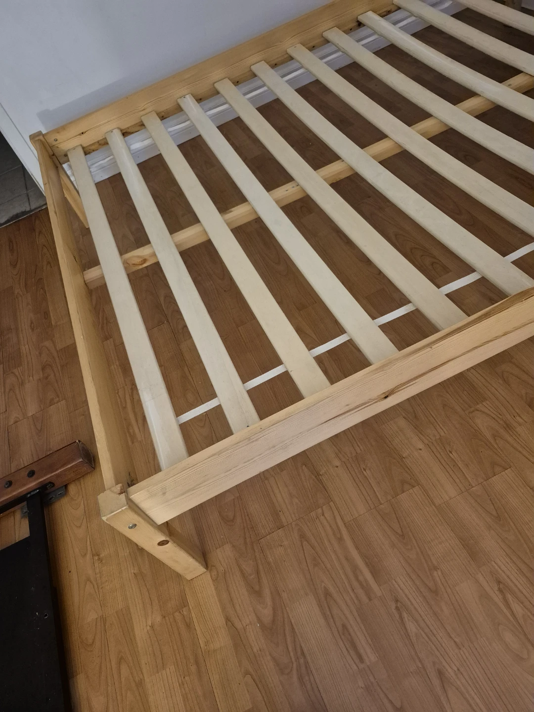 Wooden Bed Frame and nice mattresspp