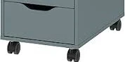 Grey 9-Drawer Rolling Cabinet Ikea alex excellent condition - photo 3