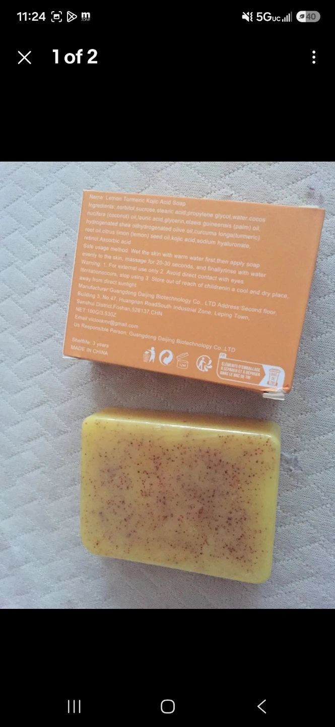 Exfoliating gloves/ Turmeric soap bundle - photo 2