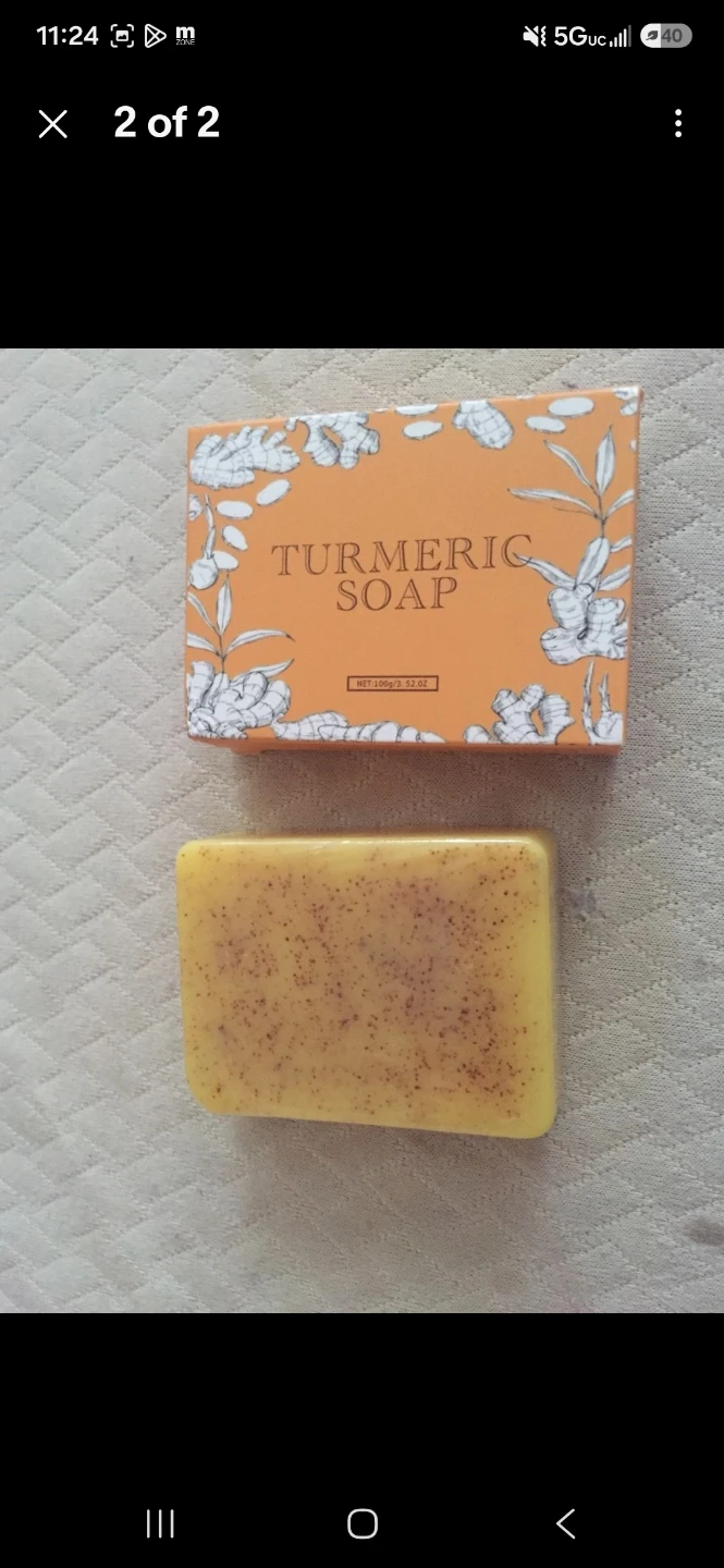 Exfoliating gloves/ Turmeric soap bundle - photo 3