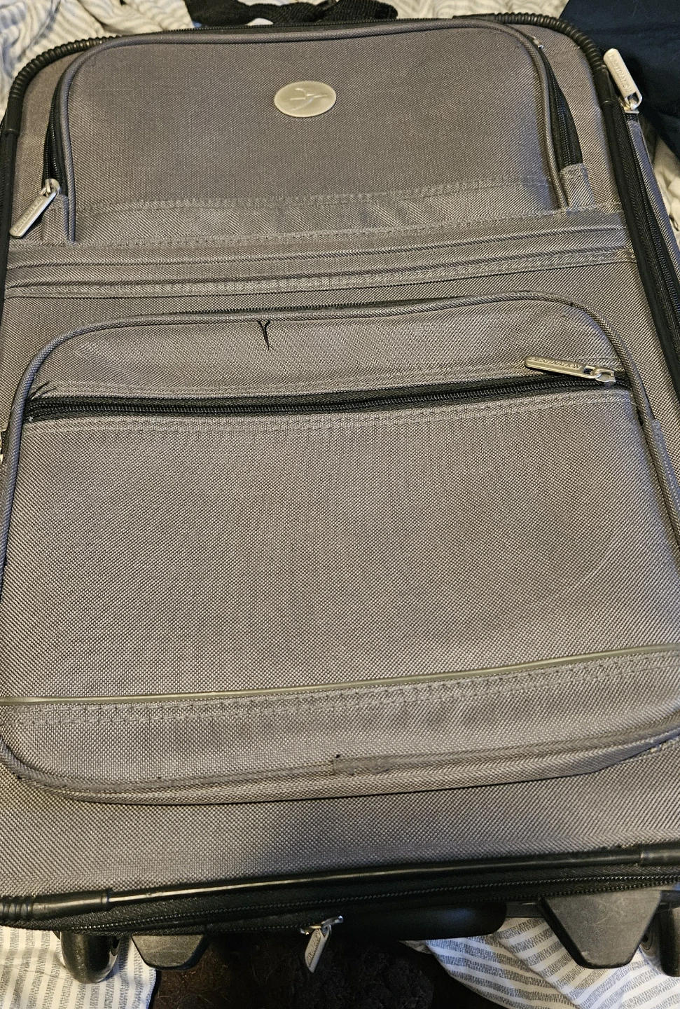 Grey Rolling Suitcase