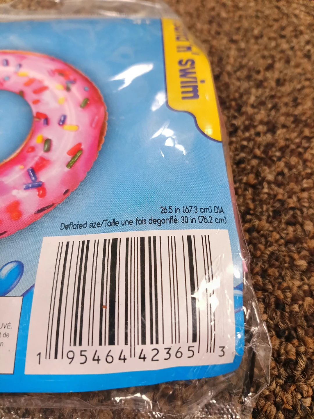 Pink Donut Swim Ring - photo 2
