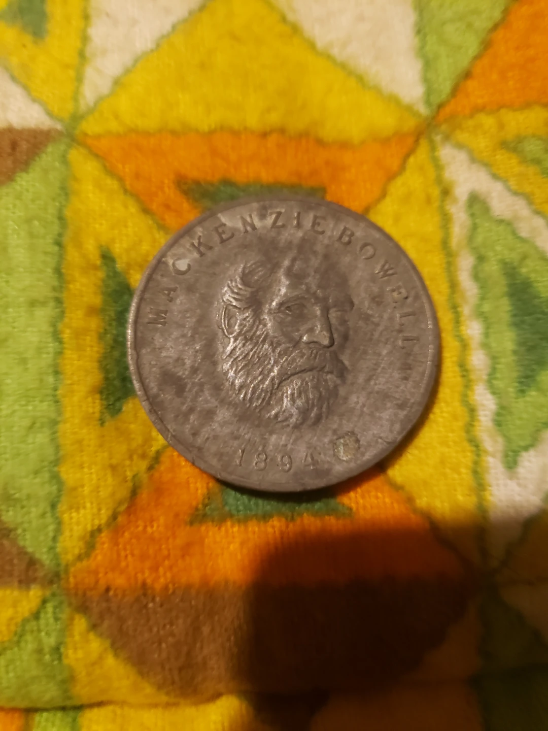 Mackenzie Bowell 1894 Commemorative Coin