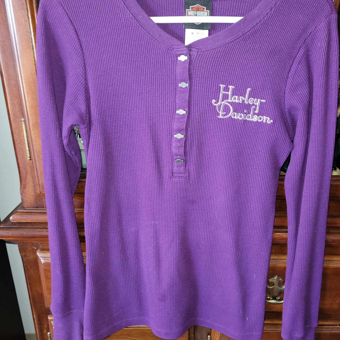Motorcycle Harley-Davidson Purple Thermal Long Sleeve Shirt - photo 2