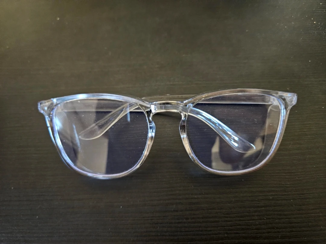 Clear Frame Wind Blocking Glasses