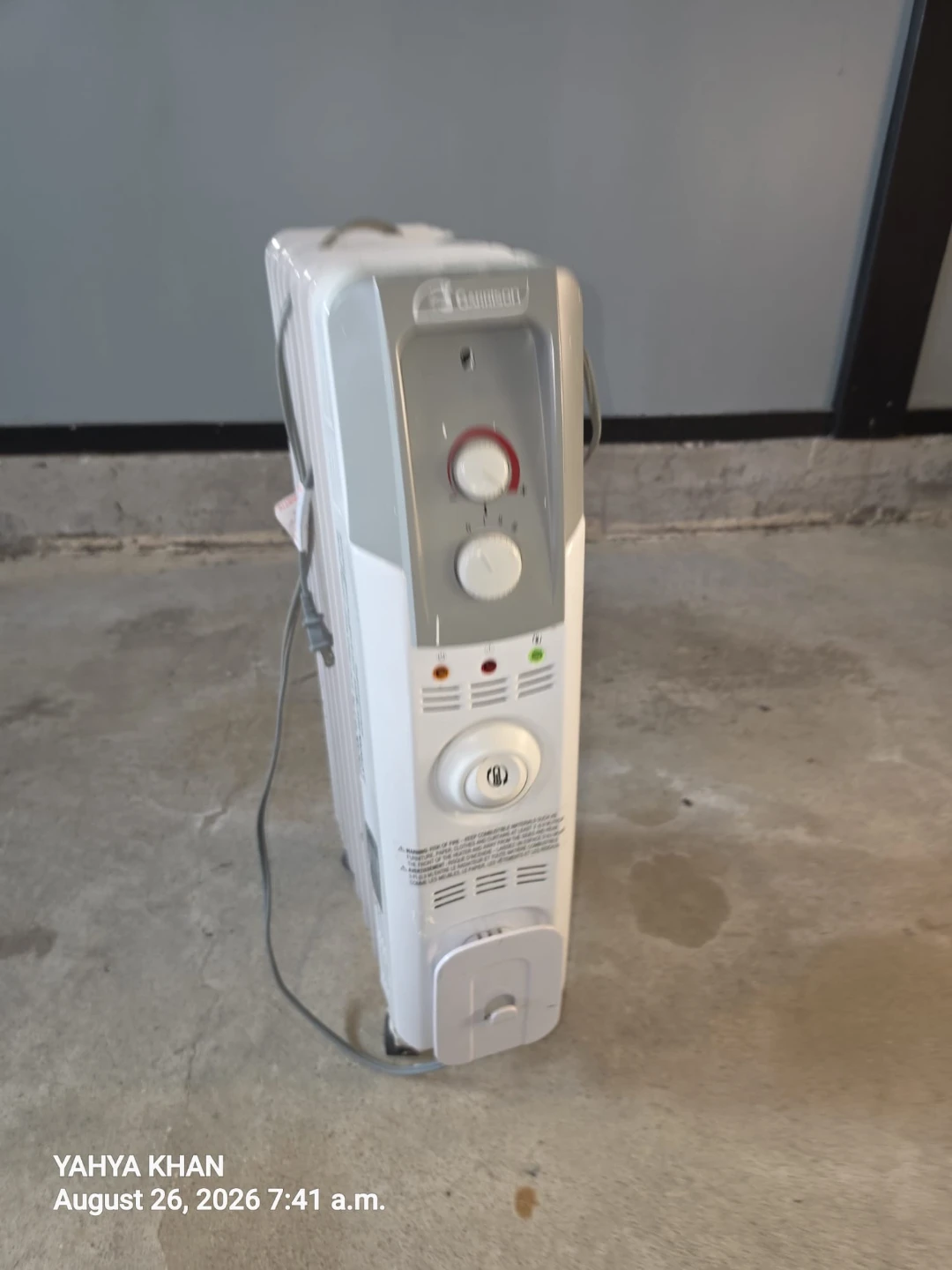 DeLonghi Oil-Filled Radiator Heater