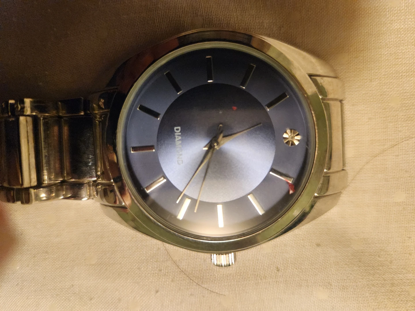 DIAMOND Analog Watch - Silver Tone