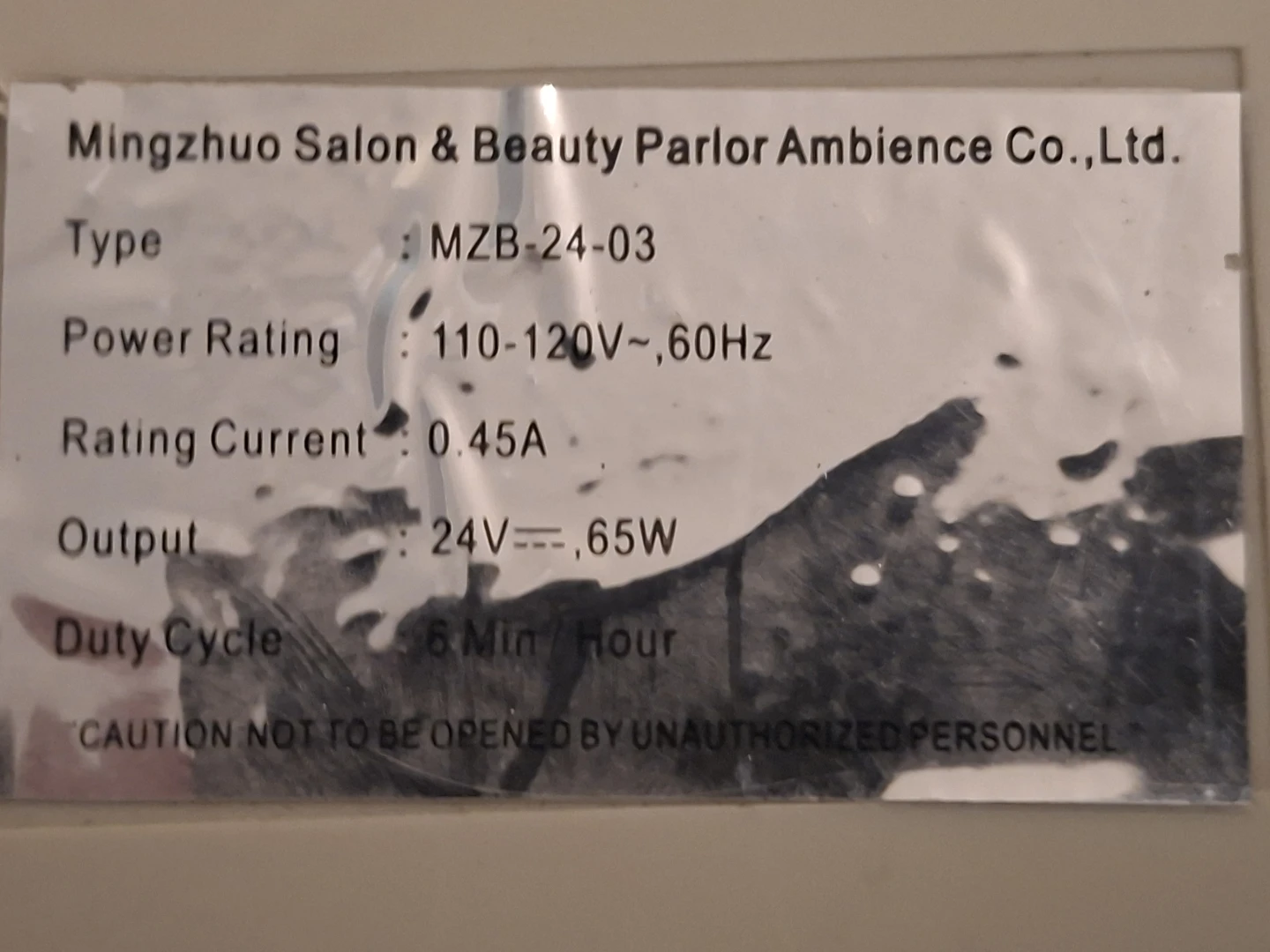 Mingzhuo MZB-24-03 Power Supply