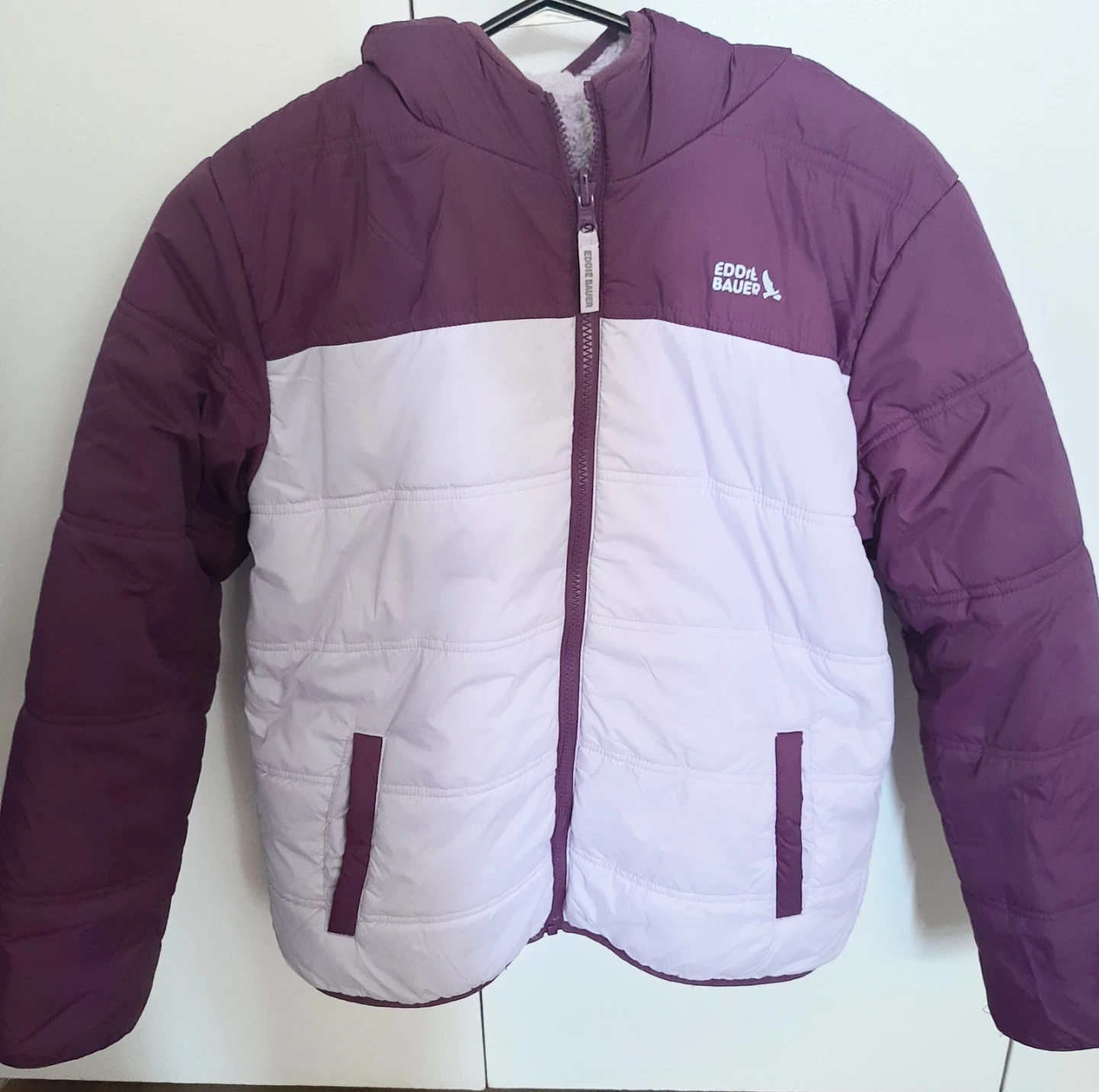 Puffer Jacket - Purple & White - photo 2