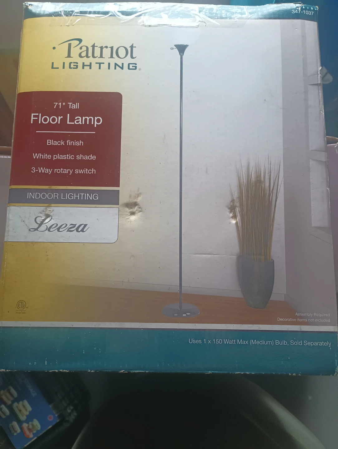 Patriot Lighting 71" Tall Floor Lamp - Black - photo 3