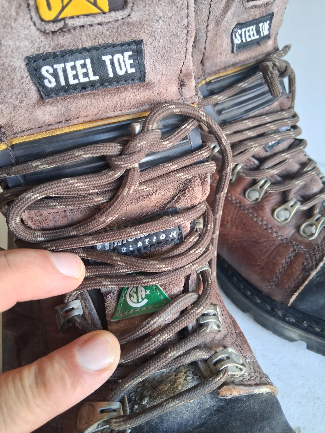 Caterpillar Steel Toe Work Boots Size 9 - photo 4
