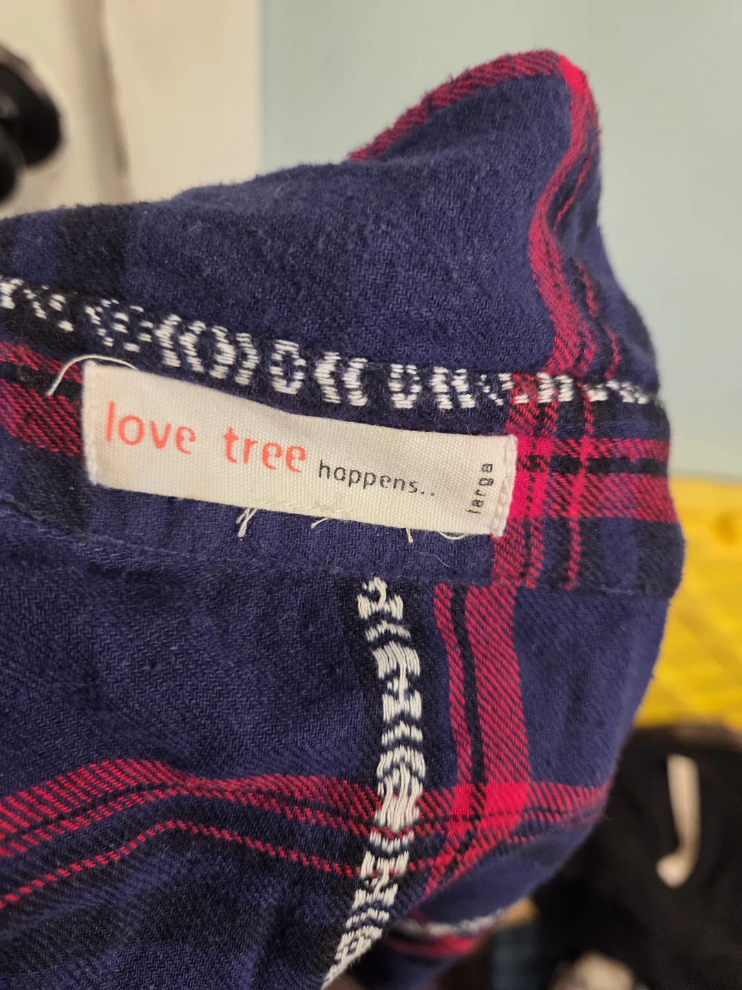 Love Tree Happens Flannel Shirt - Blue Plaid - photo 5