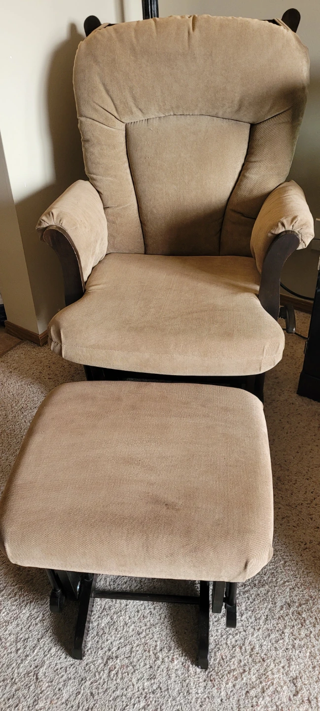 Dutailier Glider and Ottoman Set