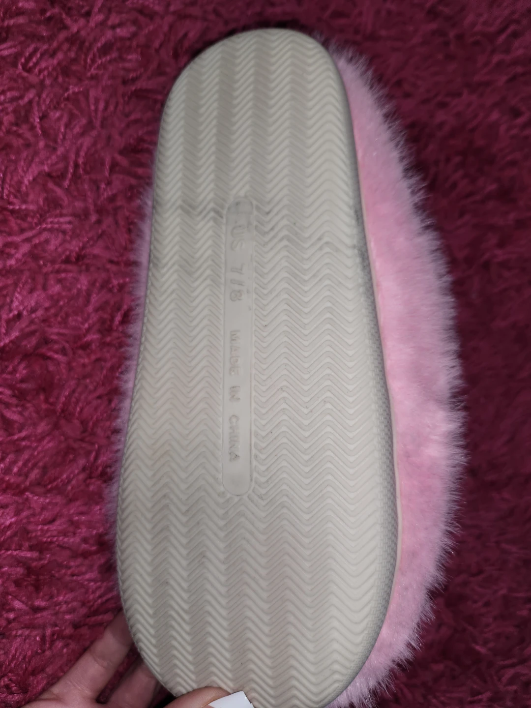 Pink Fuzzy Bunny Slippers - photo 2