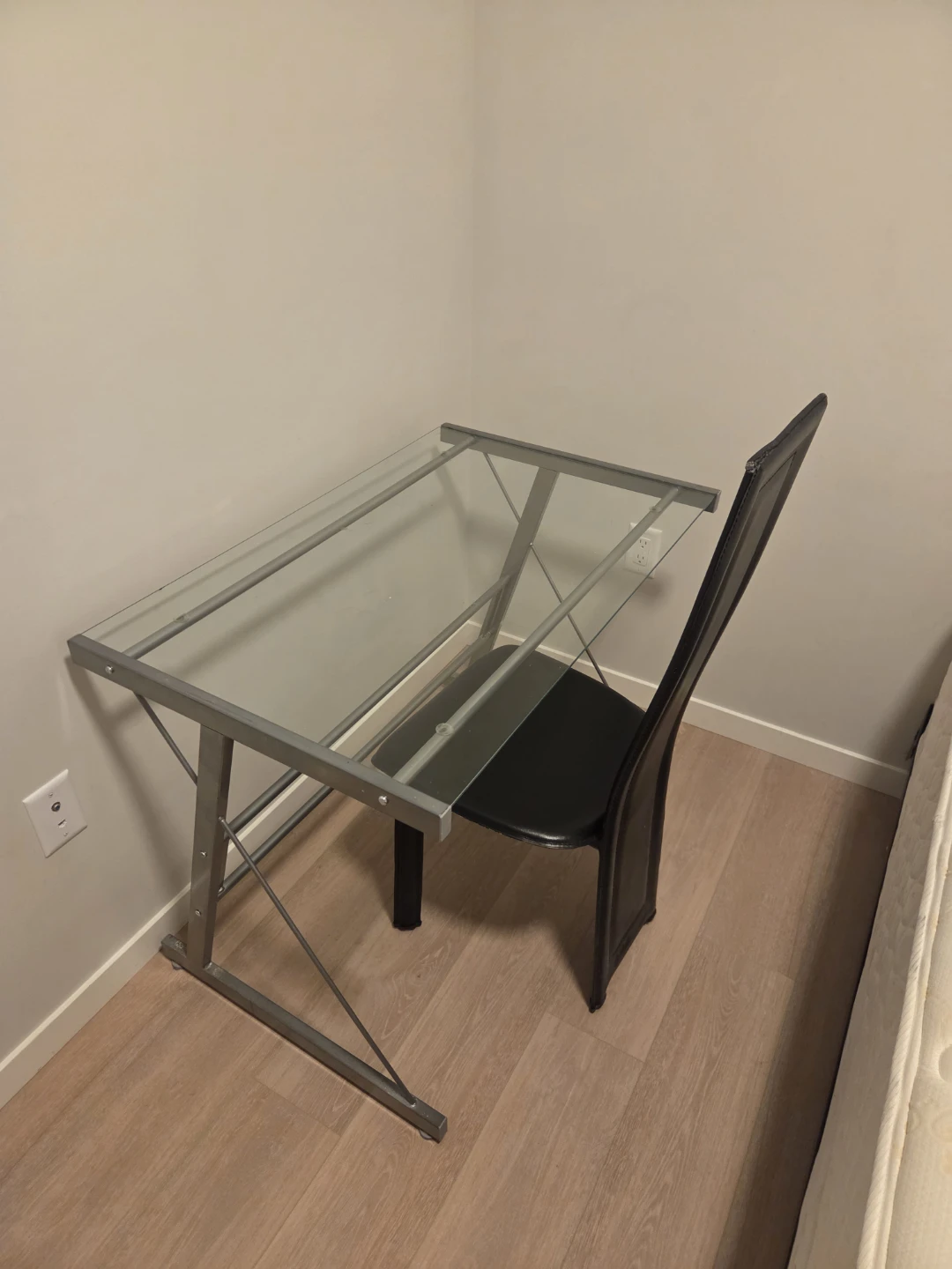 Glass and Metal Desk - photo 2