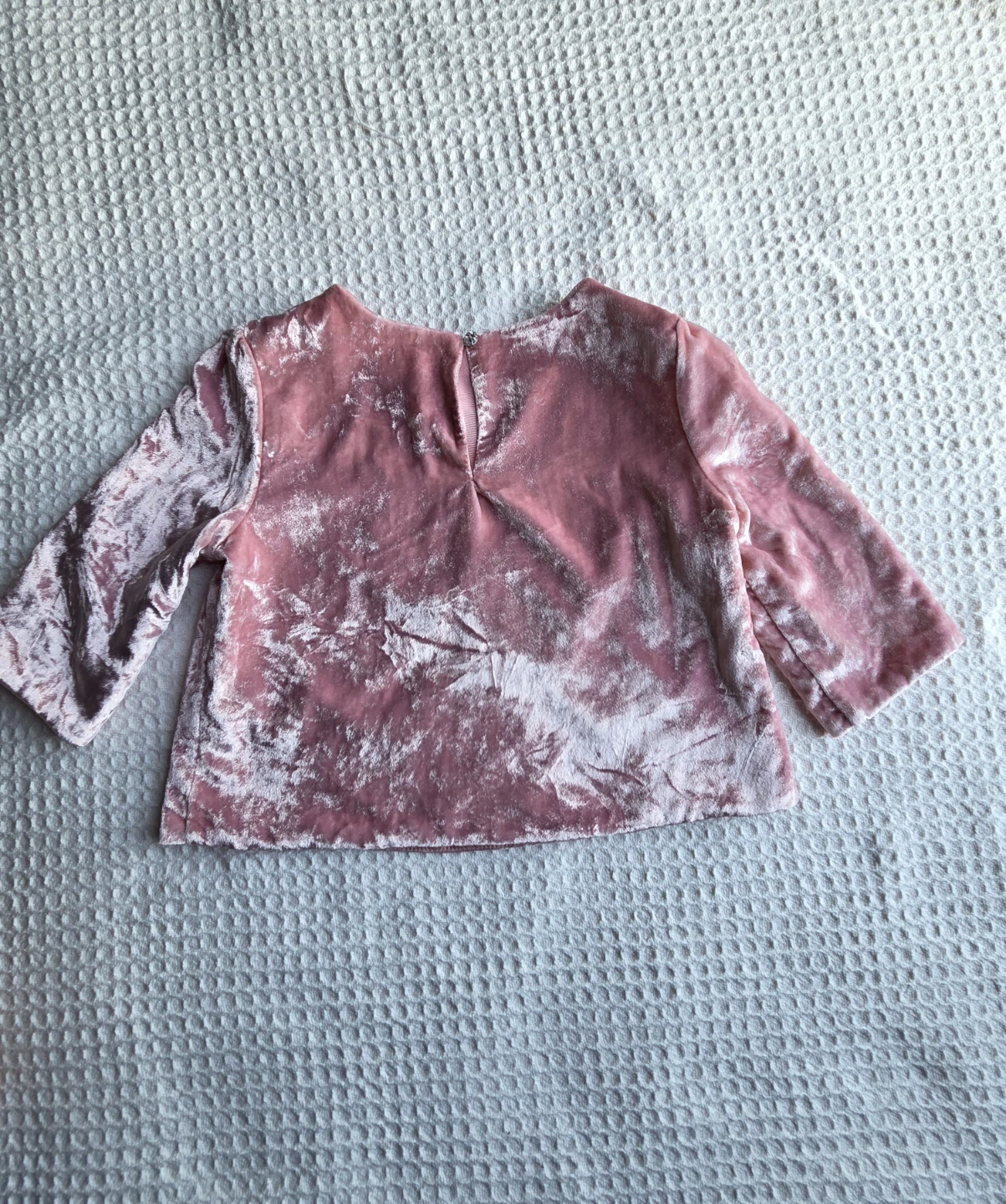 Gymboree Girls Pink Velvet Crop Top Size S (5-6) NWOT - photo 2