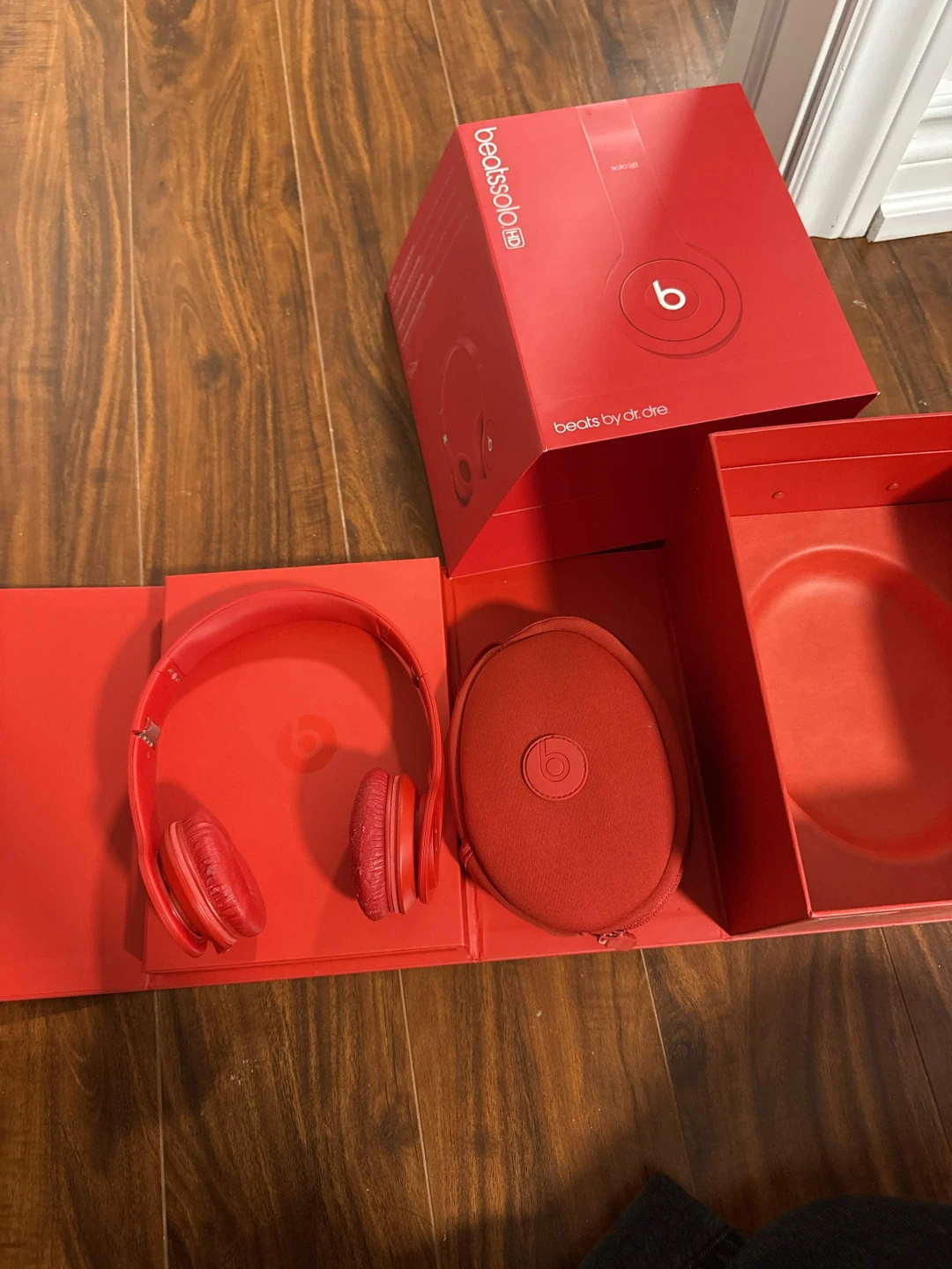 Beats Solo HD Red Headphones with Case and Box