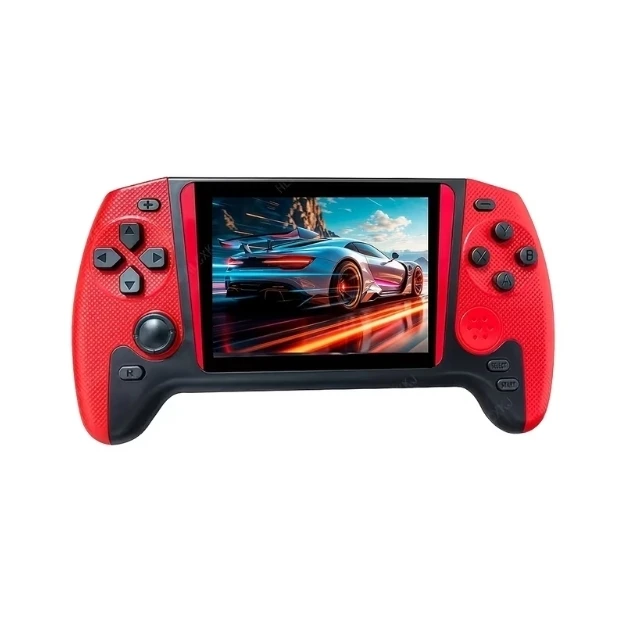 Red Handheld Gaming Console